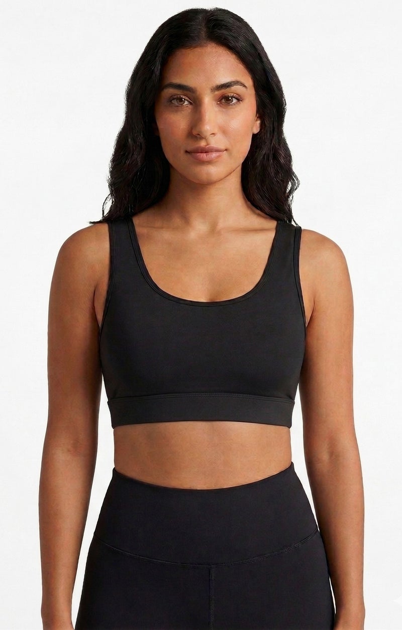 Karma® Women Comfort Soft Padded Bra - Black - Image 1