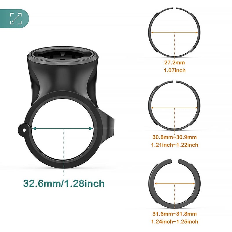 TUSITA Seat Post Quarter Turn Mount Compatible with Garmin Varia RTL510 RTL515 RVR315 Rearview - Fit 27.2mm 30.9mm 31.6mm Bars Seatpost - Image 4