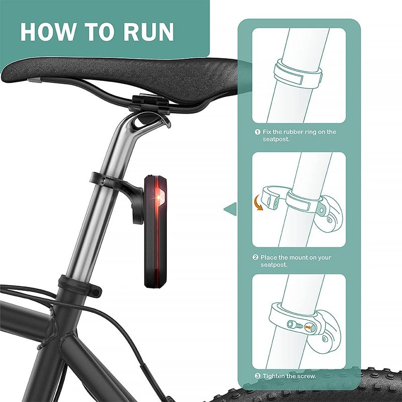 TUSITA Seat Post Quarter Turn Mount Compatible with Garmin Varia RTL510 RTL515 RVR315 Rearview - Fit 27.2mm 30.9mm 31.6mm Bars Seatpost - Image 5