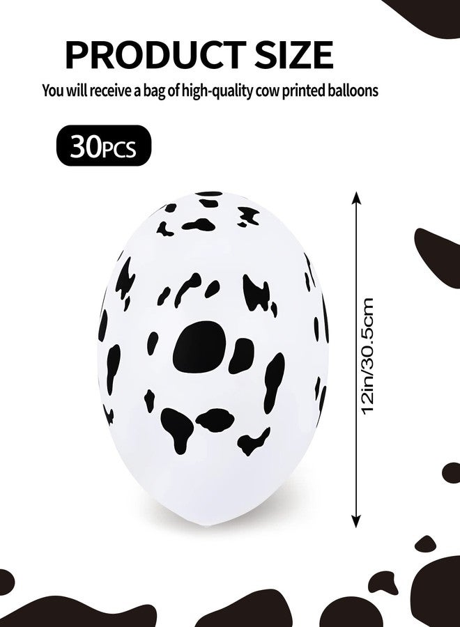 WFAUIBR 30PCS Cow Balloons Funny Cow Print Balloons For Children's Party Western Cowboy Theme for Kids Birthday Party Favor Supplies Decorations - Image 2