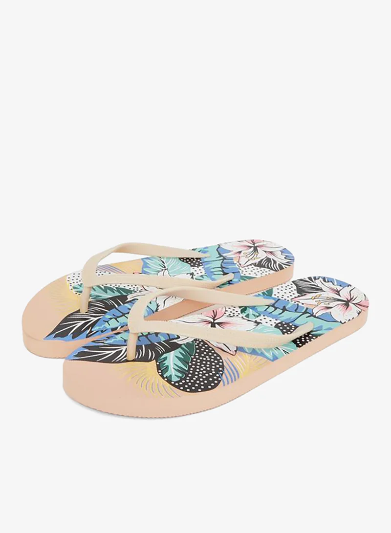 Styli Styli Floral Print Flip Flops