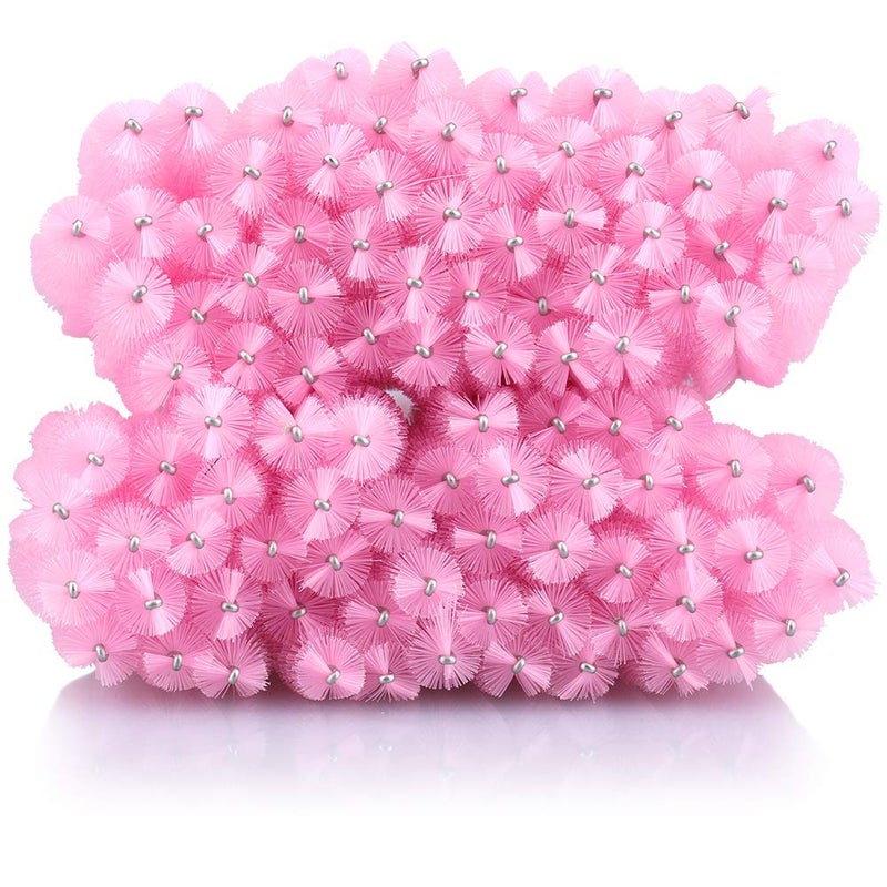 G2PLUS 300PCS Crystal Eyelash Brushes, Pink Disposable Mascara Wands Makeup Applicator, Adjustable Lash Spoolies for Eyelash Extensions and Eyebrow Brush - Image 4