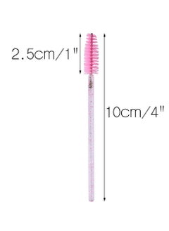 g2plus G2PLUS 300PCS Crystal Eyelash Brushes, Pink Disposable Mascara Wands Makeup Applicator, Adjustable Lash Spoolies for Eyelash Extensions and Eyebrow Brush  - Image 3