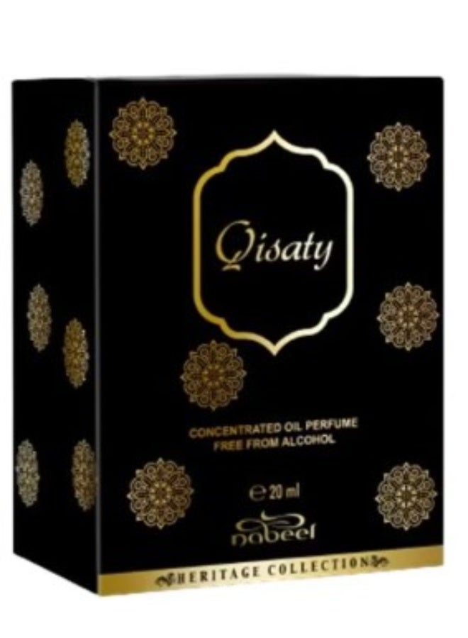 Nabeel Qisaty Perfume Oil 20 ml Long-Lasting Alcohol-Free Unisex Fragrance