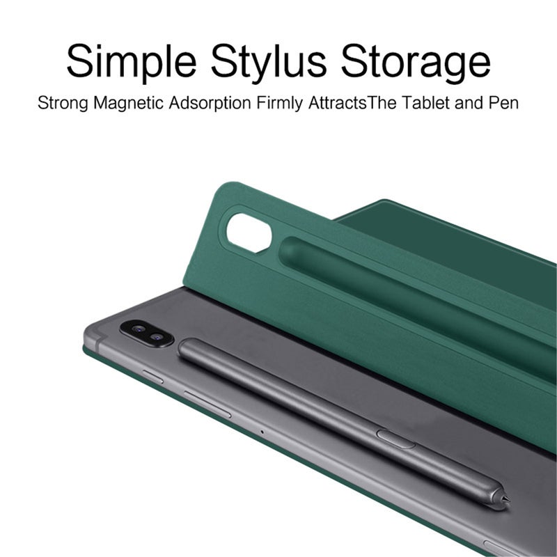 حافظة لبلت واي Magnetic ذات مقبض مزدوج الجانب من الجلد كمبيوتر لبلت S9 Ultra بحجم 14.6 بوصة 2023 (SM-X910/X916/X918)، حافظة واقية من الجلد للبلت بدعامة ثلاثية الطيات رفيعة جدًا مع وظيفة الاستيقاظ الذاتي والنوم/حامل للقلم - Image 3