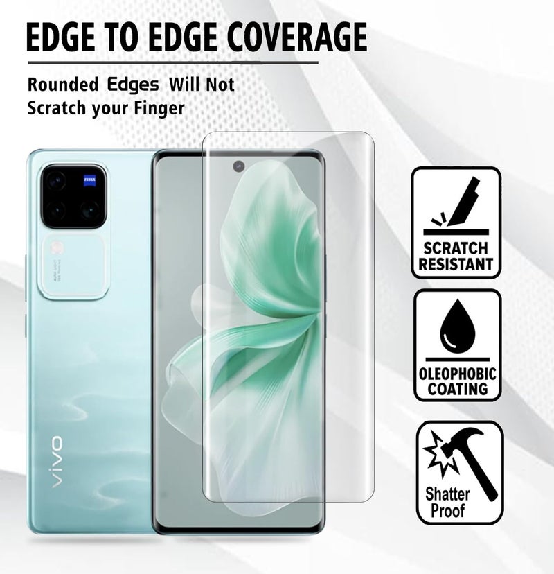 Mobilebies® Tempered Glass For Lava Agni 3 5G (6.78 Inch, Pack of 1) Advanced UV Curved Screen Protector Guard, Case Friendly with installation kit & Guide - Image 3