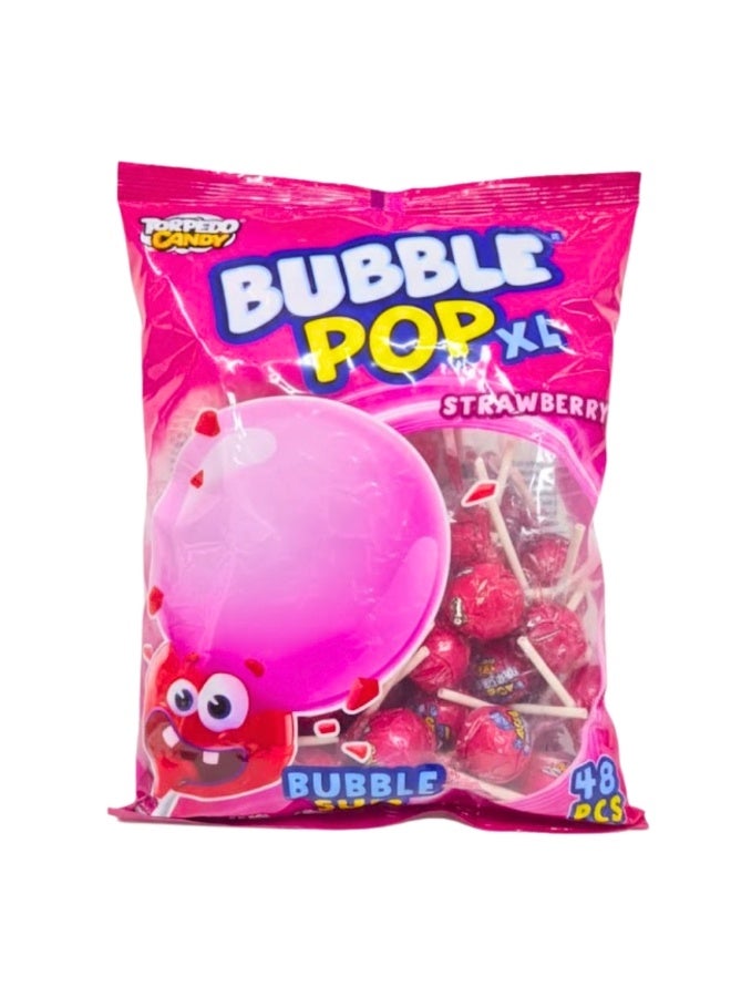 Bubble Pop XL  Strawberry, 48 Pcs
