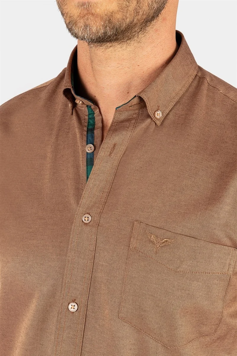 تودورس Classic Fit Relaxed Cut Poplin Oxford Men's Shirt