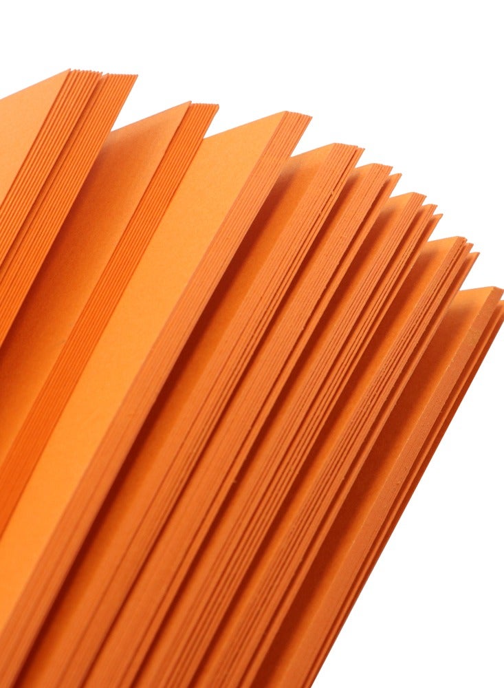 firstnock Color Card Paper Orange, A5 - 20 Sheets - 250GSM Thick Colored Card Stock - Premium Craft Paper for DIY, Invitations, Arts & Crafts and Printing - Image 2