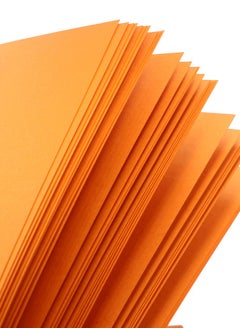 firstnock Color Card Paper Orange, A5 - 20 Sheets - 250GSM Thick Colored Card Stock - Premium Craft Paper for DIY, Invitations, Arts & Crafts and Printing  - Image 3