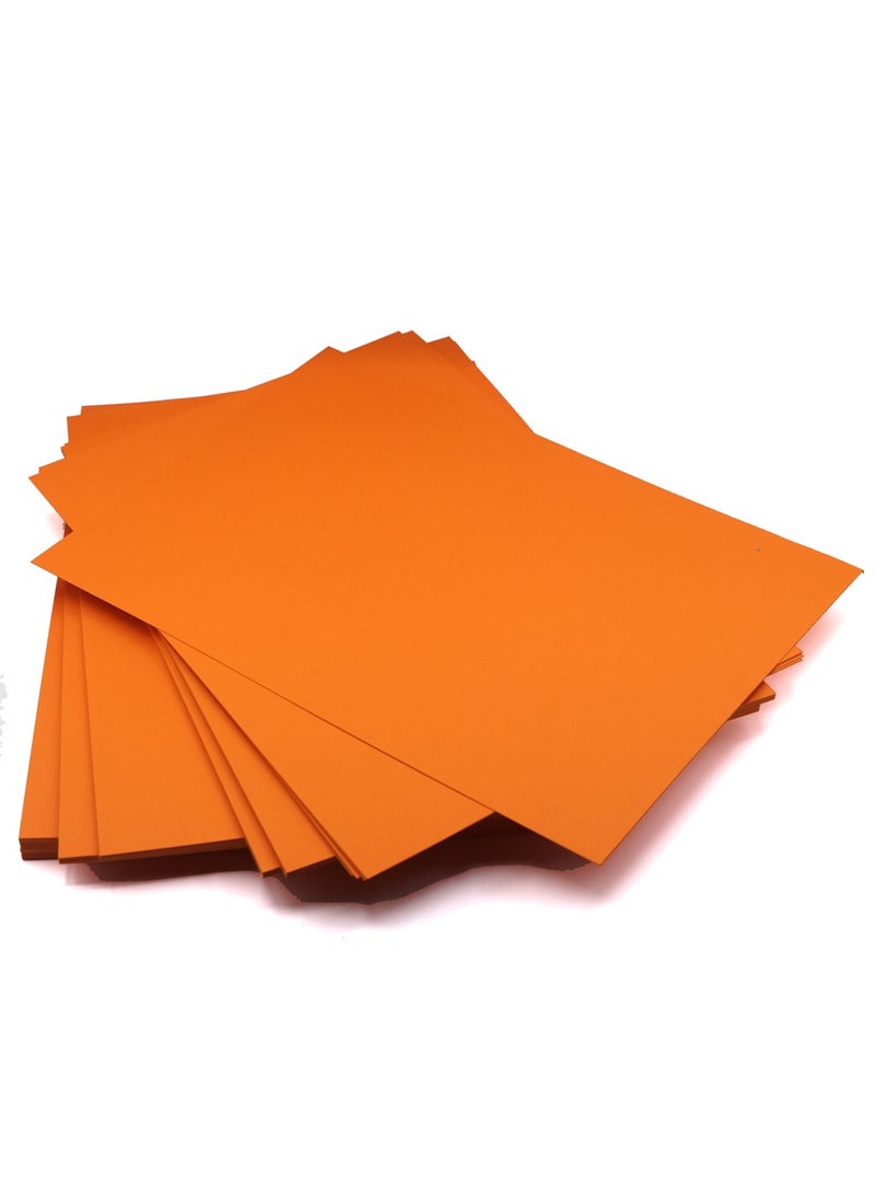 firstnock Color Card Paper Orange, A5 - 20 Sheets - 250GSM Thick Colored Card Stock - Premium Craft Paper for DIY, Invitations, Arts & Crafts and Printing - Image 4
