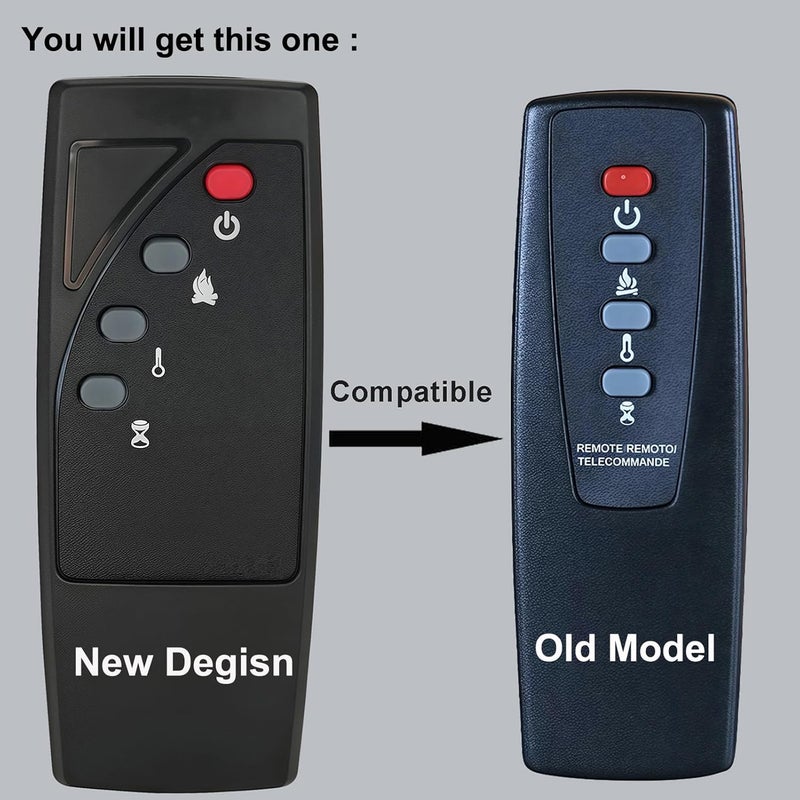 Replacement Remote Control for Twin Star 18EF023GRA 18EF023SRA 23EF023GRA 23EF023SRA 25EF023GRA 26EF023GRA ClassicFlame Classic Flame Electric Fireplace Stove Heater Infrared Remote - Image 2
