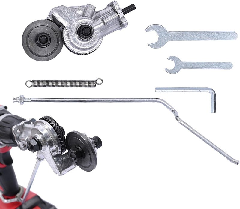 Metal Nibbler Drill Attachment | Drill Attachment Metal Cutter Sheet Metal Cutter Drill Attachment | 2022 New Electric Drill Shears, Portable Double-Headed Sheet Metal Nibbler Cutter - Image 1