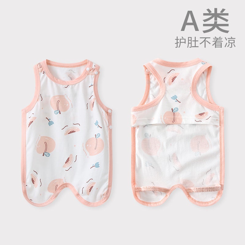 Baby Bellyband Summer Thin Baby Bellyband Belly Belt Leg Summer Male And Female Newborn Toddler Half-Back Sleeping Bellyband - Image 1