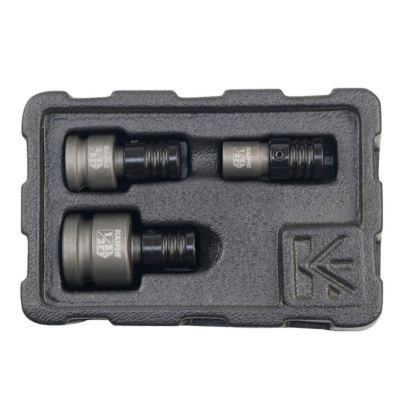 KAIFNT K352 Square Drive Quick-Release Bit Holder Socket Adapters, Impact Grade, 3-Piece - Image 4