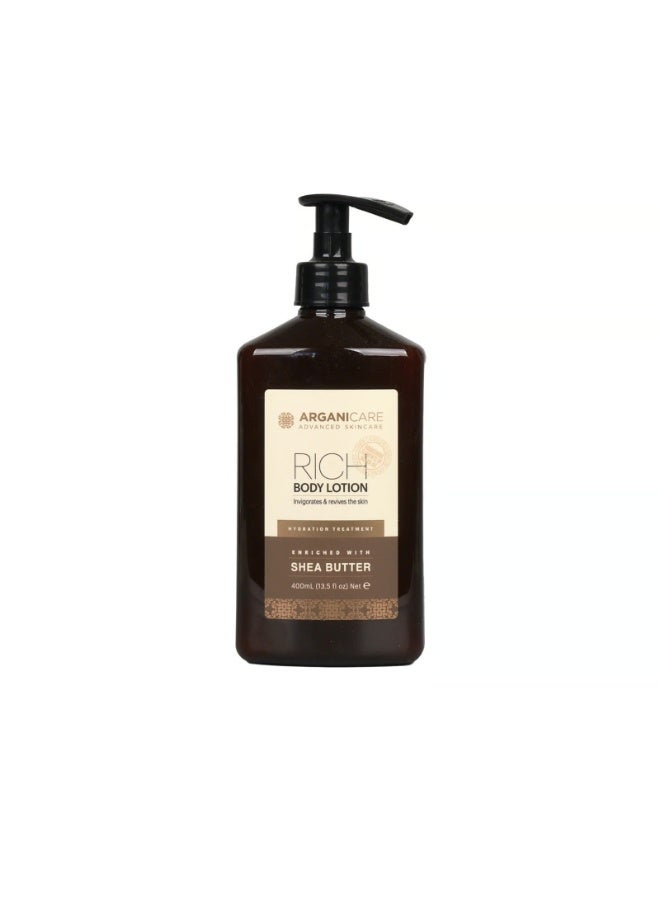 Arganicare Shea Butter Rich Body Lotion 400ml - Image 1