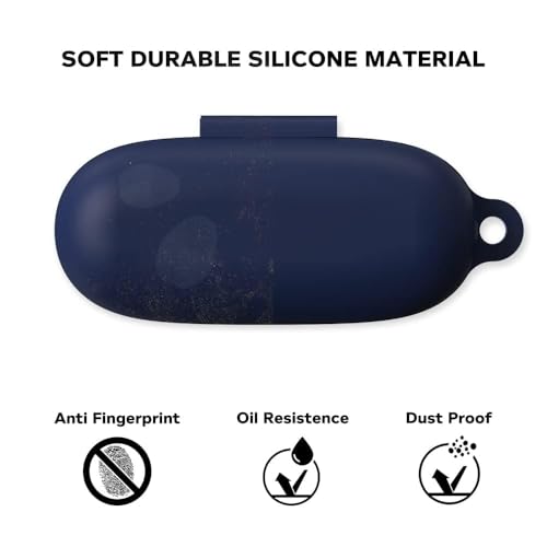 Sounce Silicone Protective Case Cover for Boat Airdopes 121v2 / Boat Airdopes 121 – Anti-Fall, Anti-Dust Earphone Case with Hook, Fingerprint-Resistant – Pack of 3 (Black, Blue, Grey – 1 Piece Each) - Image 3
