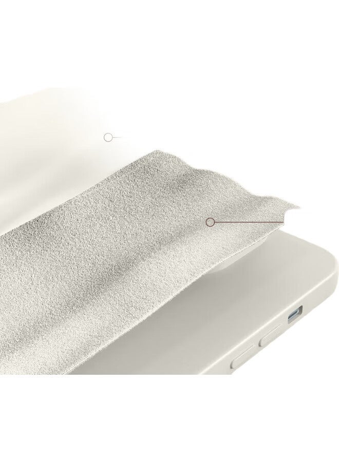 Xp Apple 16Pro Phone Case Lens Full Cover Iphone 16Pro Soft Shell Heat Dissipation Silicone Wind Girl Cute Anti-Fall Protective Case - Antique White Pink Little Rabbit - Image 1