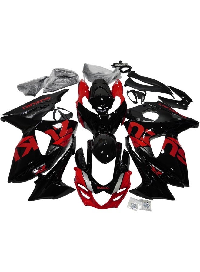 Suzuki GSXR1000 Fairing Kit 2009-2016) - Black & Red - Image 2