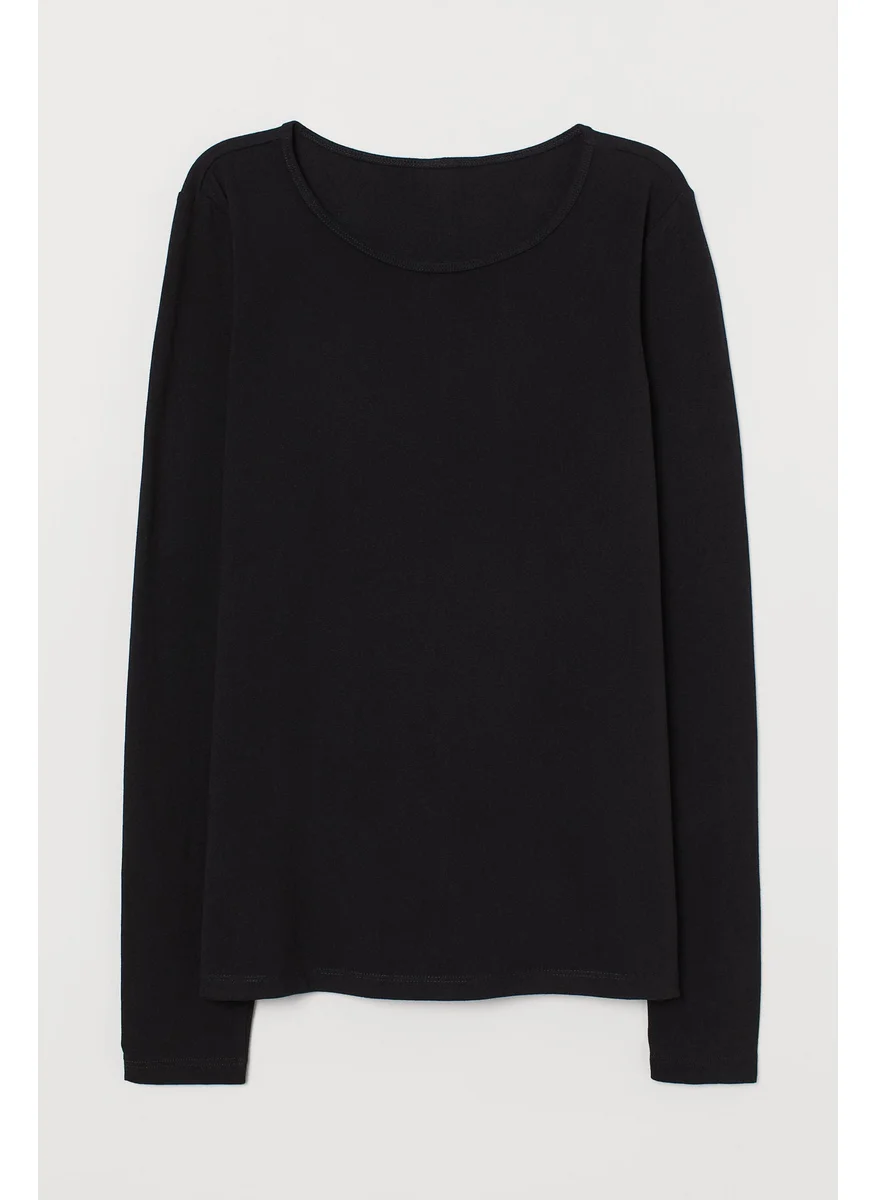 H&M Long-Sleeved Jersey Top