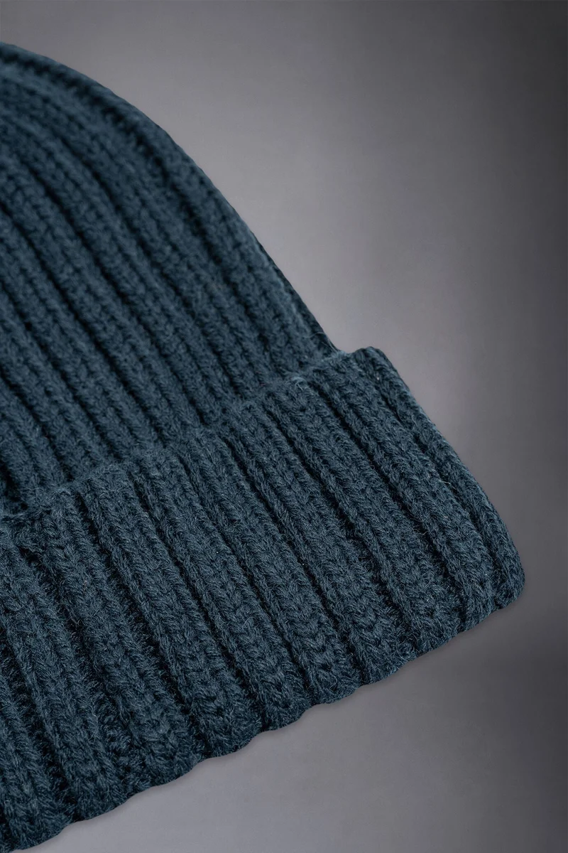 Doppelganger Men's ribbed cap - Petrol
