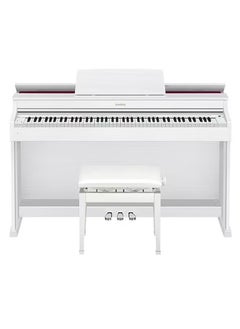 CASIO Celviano AP-470WE Digital Piano - White - 88 Keys - AiR Sound Source - 22 Tones - 20W＋20W - Polyphony 256 with Adjustable Piano Bench  - Image 1