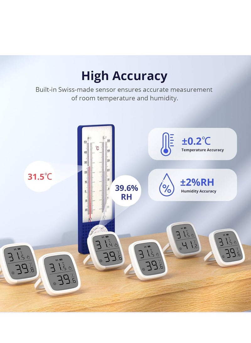 SONOFF SONOFF SNZB-02D, Zigbee LCD Smart Temperature Humidity Sensor, Low attery Notification, Large Digits Display, High Accuracy, Alert via APP, Works with Alexa & Google Home, ZigBee Hub Required  - Image 3