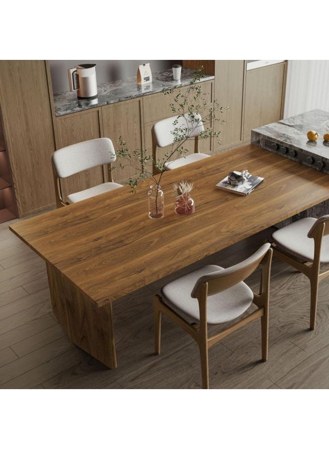 Self-Adhesive Wood Grain Wallpaper Roll Light Brown Wooden Texture Decorative Contact Paper 45 cm x 5 m for Furniture Tables Cabinets Wall Renovation - Image 2