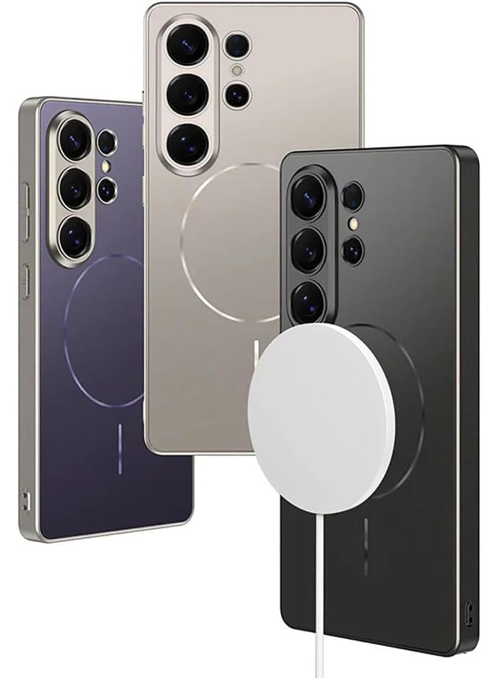 GKK Case for Samsung Galaxy S26 Ultra Magnetic Back Cover Compatible with MagSafe full Camera Protection Luxury Cover، Gold Matte - Image 3