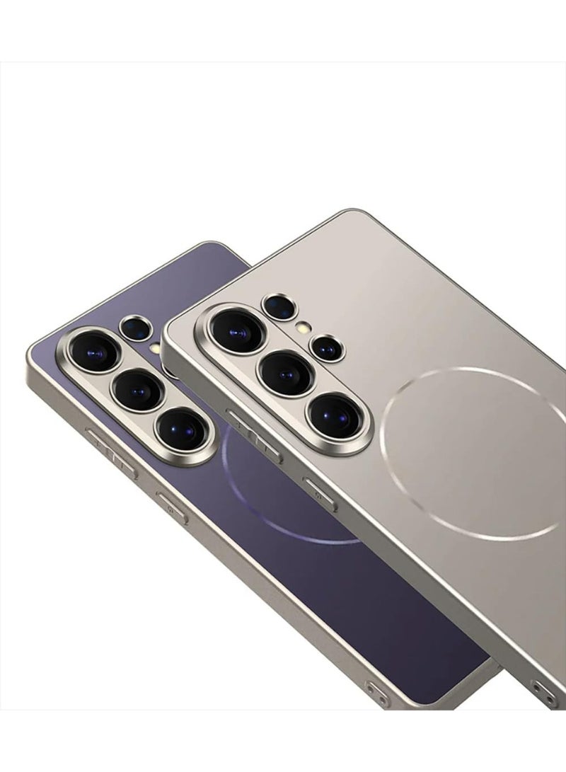 GKK Case for Samsung Galaxy S26 Ultra Magnetic Back Cover Compatible with MagSafe full Camera Protection Luxury Cover، Gold Matte - Image 4