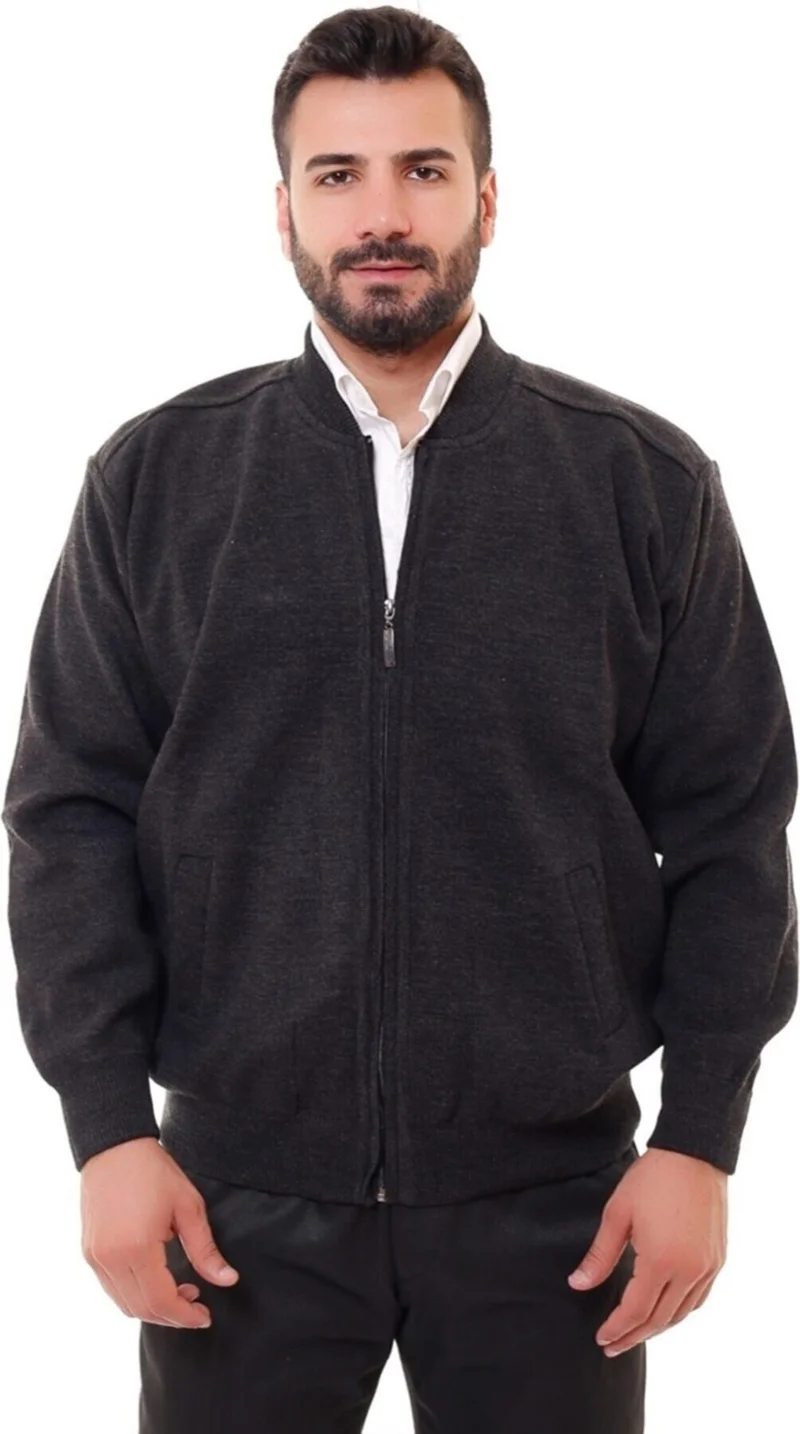 Blues Moda Blues Fashion Lined Steel Knitted Casual Comfortable Pattern Cardigan Coat Navy Blue
