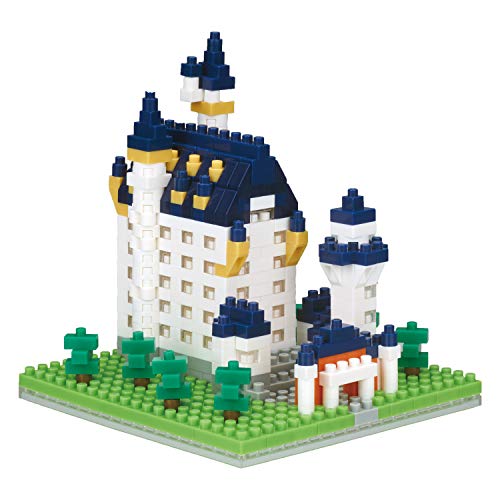 Kawada nanoblock World Famous Buildings Neuschwanstein Castle Sight to See Series Building Kit - Image 1