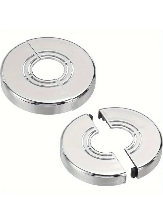 White ABS No Drill Wall Flange Cover For 0.8 1 1.2 Inch Pipe Faucet Radiator - Image 4