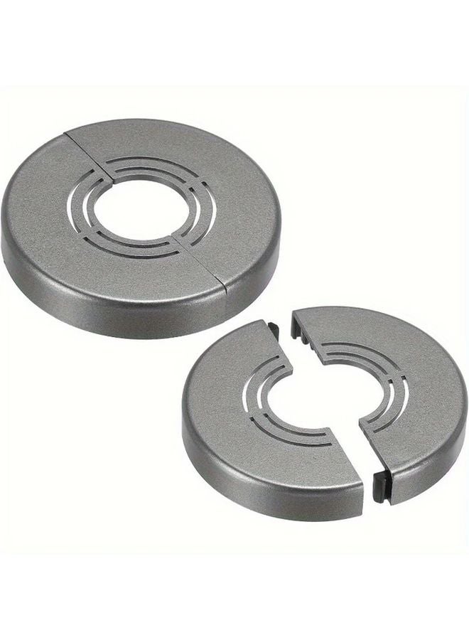 White ABS No Drill Wall Flange Cover For 0.8 1 1.2 Inch Pipe Faucet Radiator - Image 5