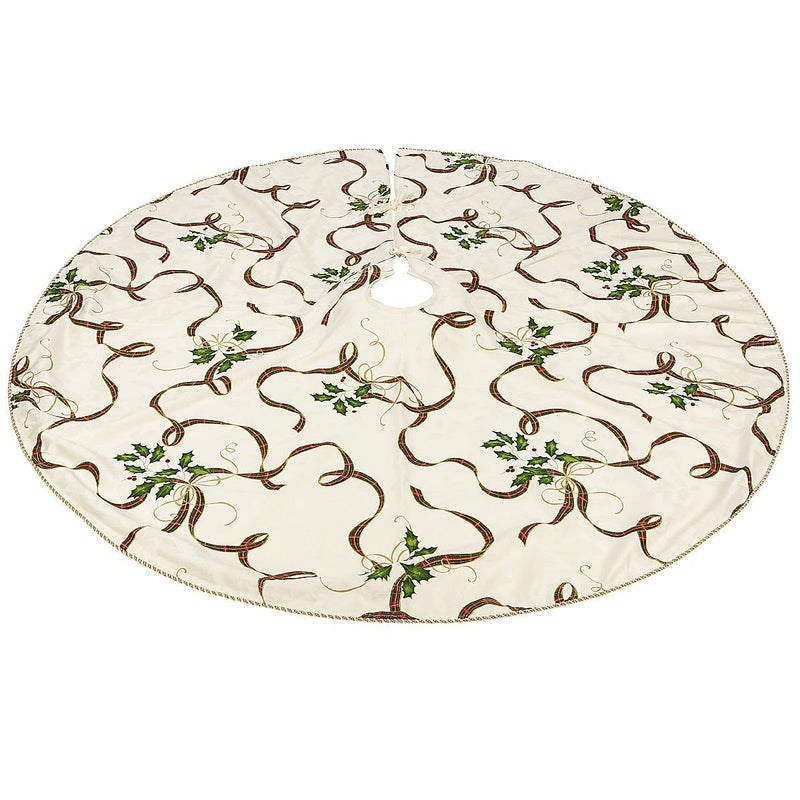LENOX Lenox Holiday Nouveau Tree Skirt White 