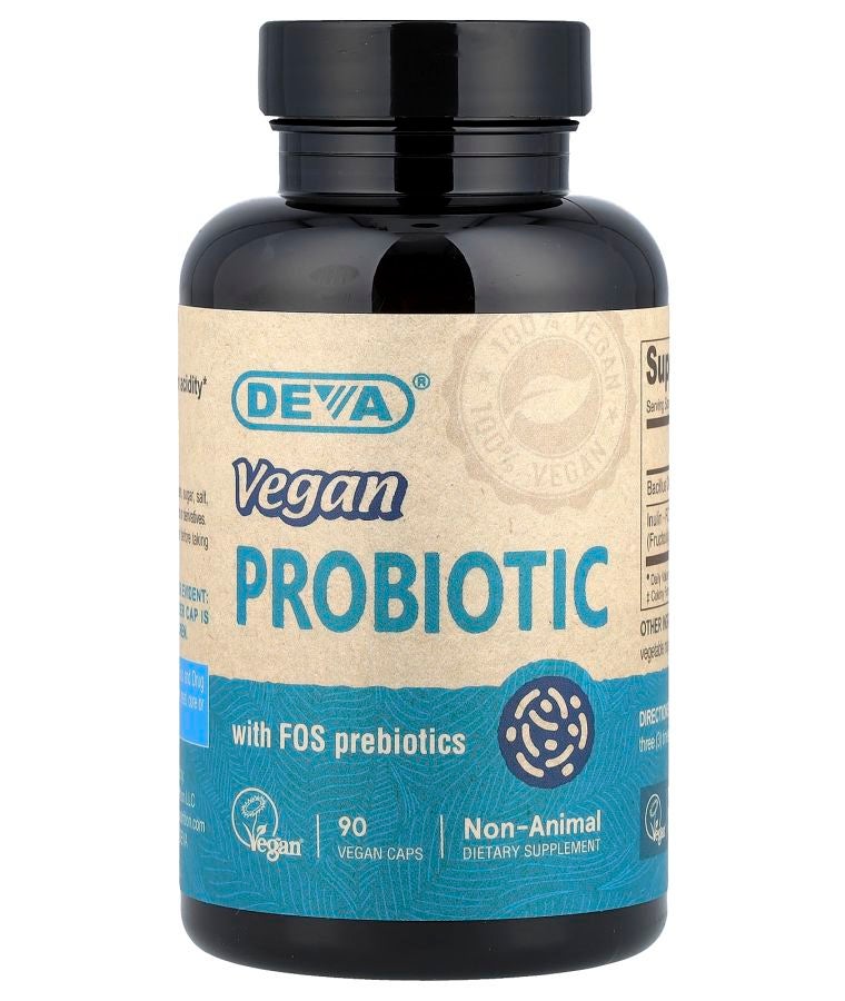 Deva Vegan Probiotic with FOS Prebiotics 90 Vegan Caps
