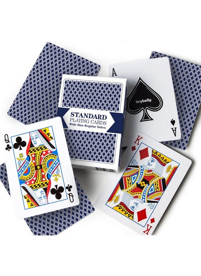 Brybelly - Single Blue Deck, Standard Playing Cards (Wide Size, Regular Index) - Image 1