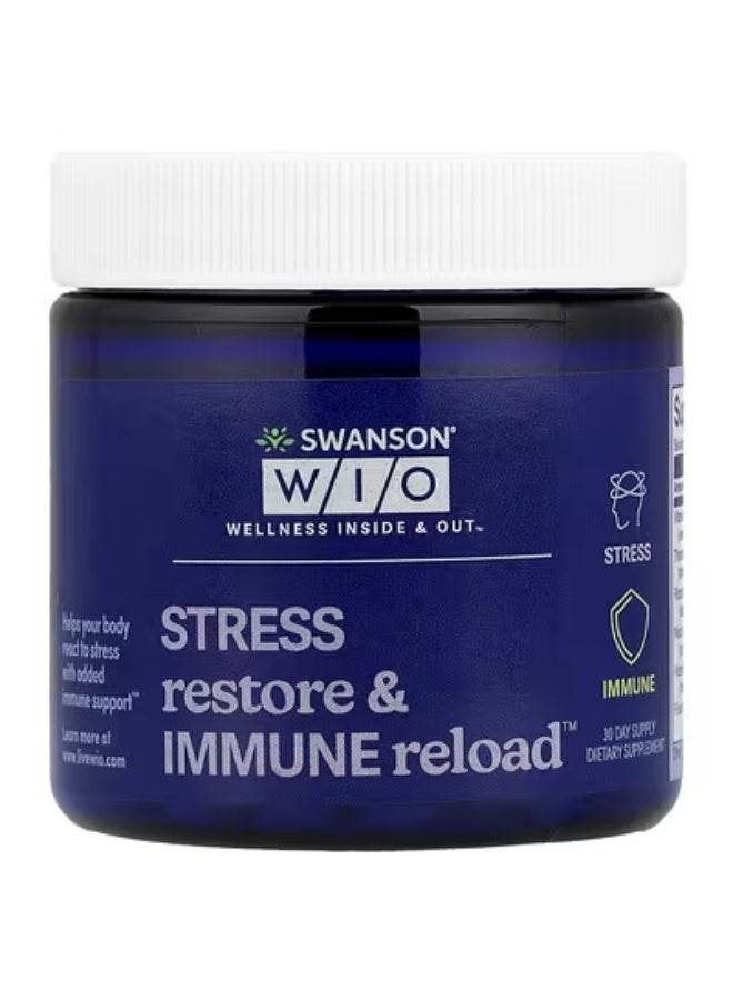 Stress Restore & Immune Reload™, 30 Capsules