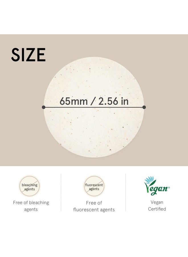 ONE THING Unbleached Cotton Pads | DIY Dry Toner, Large Size Exfoliating Soft Lightweight Face Rounds | Daily Travel Size Refill No Lint Double Sided | Korean Skin Care (120 Refill) - Image 3