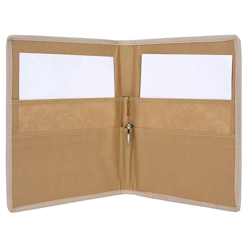 Campio Printed Fabric File Folders for Certificates, Document Holder, Jute Conference Folder (Size: A4, Color: Multicolor Warli Printed) (Pack of 2) - Image 4