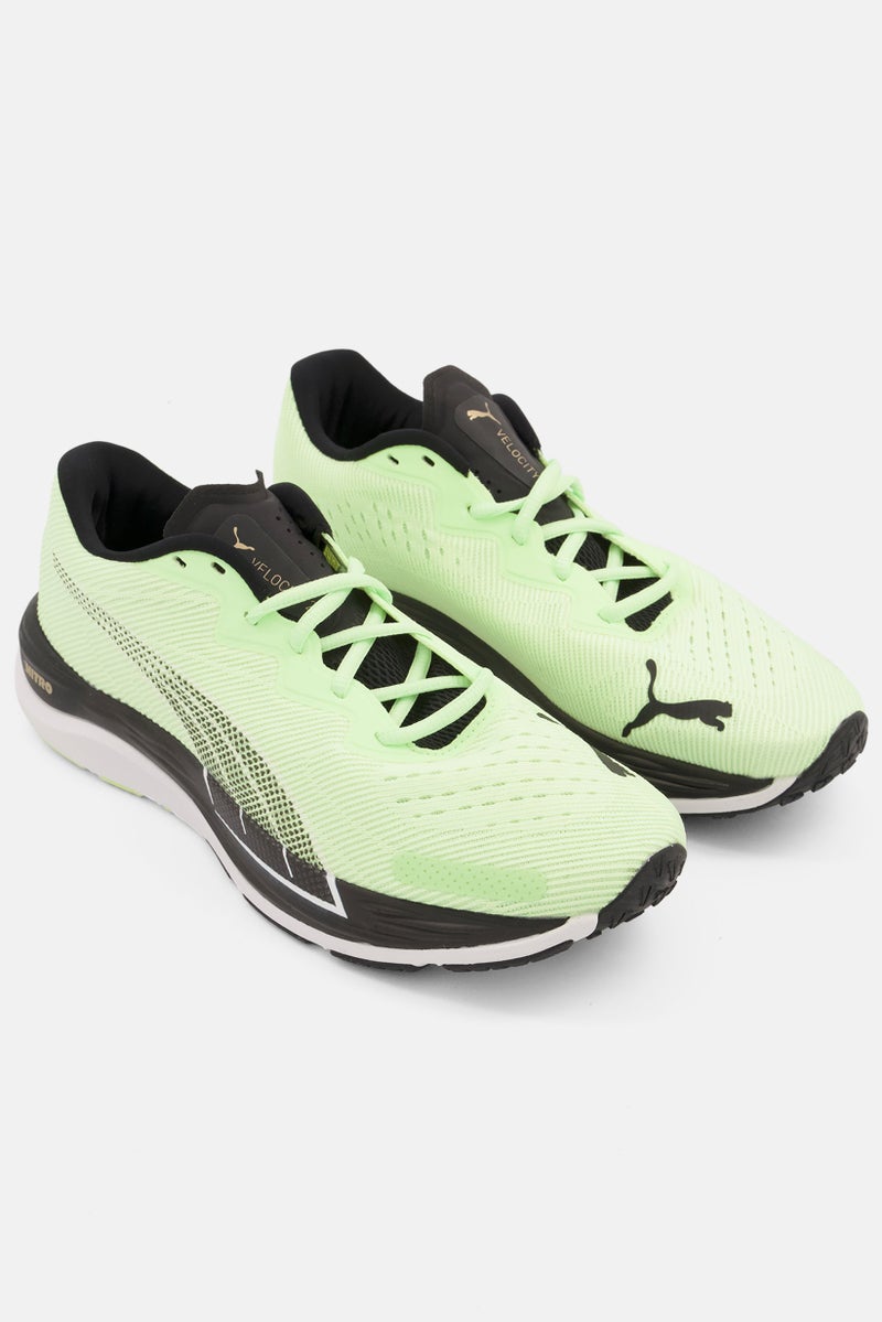 PUMA Men Velocity Nitro 2 Run 75 Lace Up Sports Shoes, Lime Green - Image 1