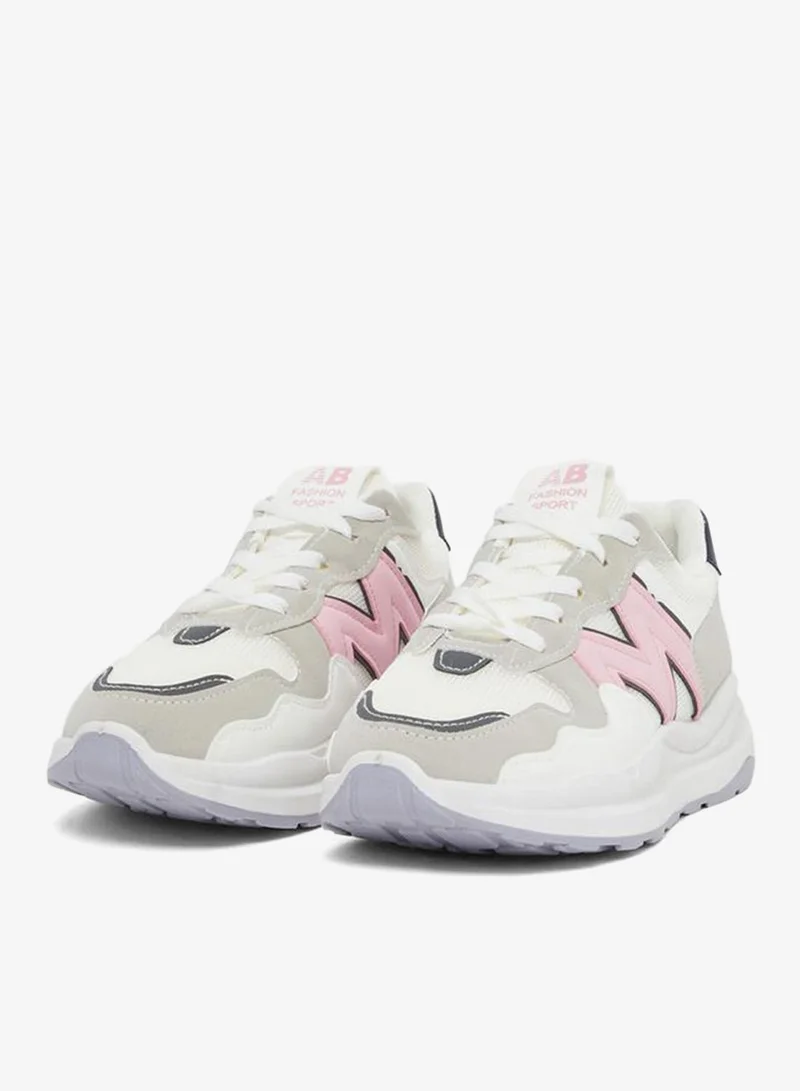 ستايلي اكتيف سنيكرز برباط مستدير بألوان متضاربة