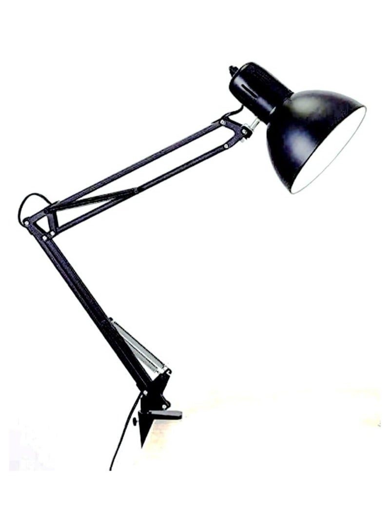 عام مصباح مكتب كلاسيكي معدن، أسود - Image 1