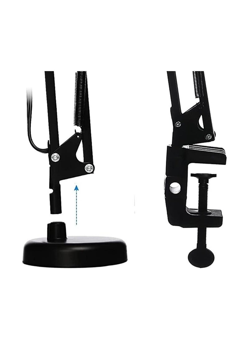 عام مصباح مكتب كلاسيكي معدن، أسود - Image 2