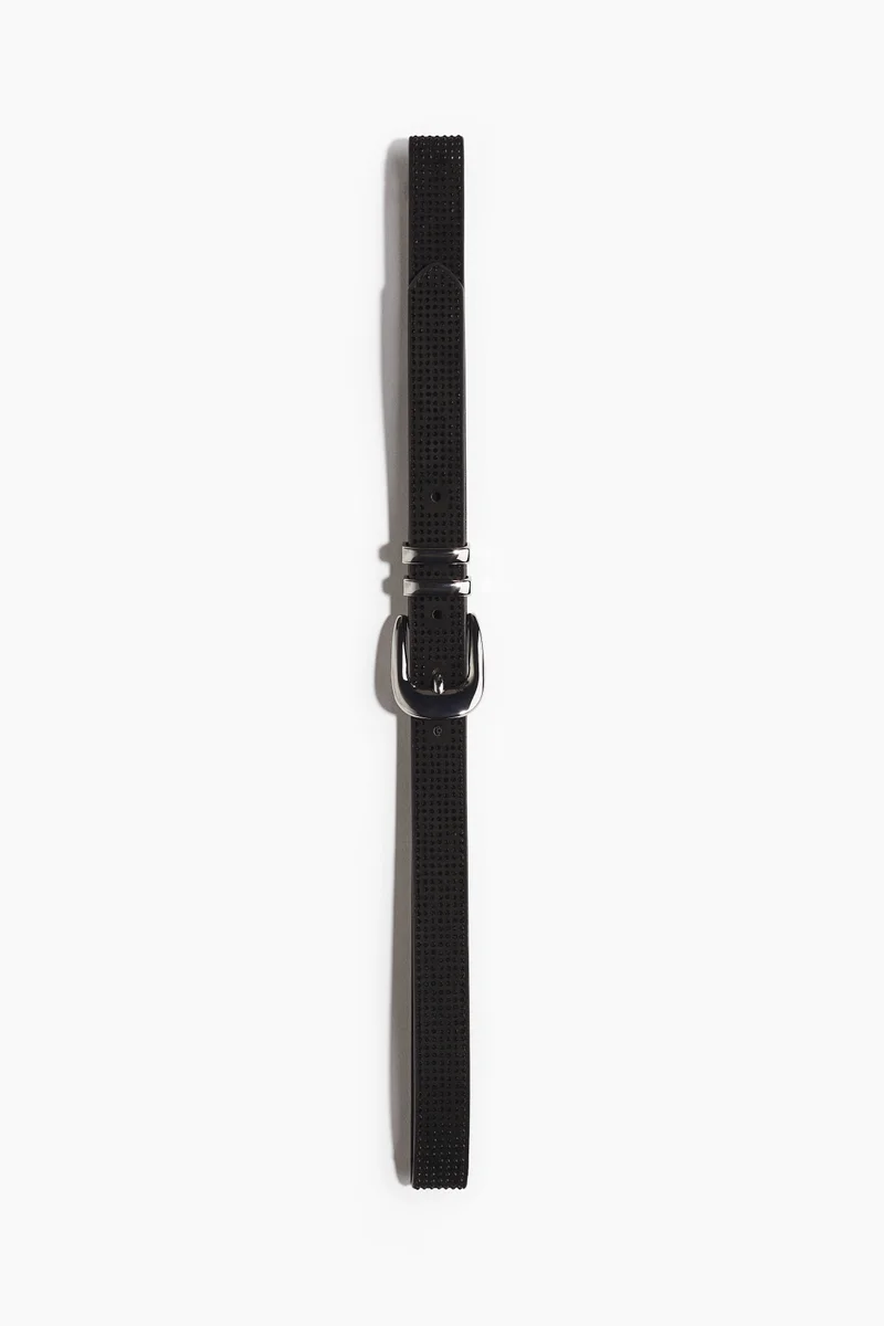 Rhinestone-embellished belt