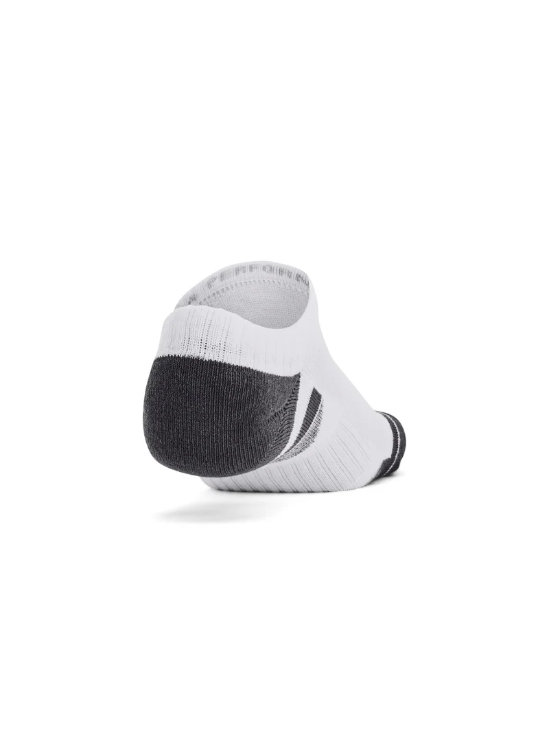 اندر ارمور Unisex Performance Cotton No Show Socks (Pack of 3)