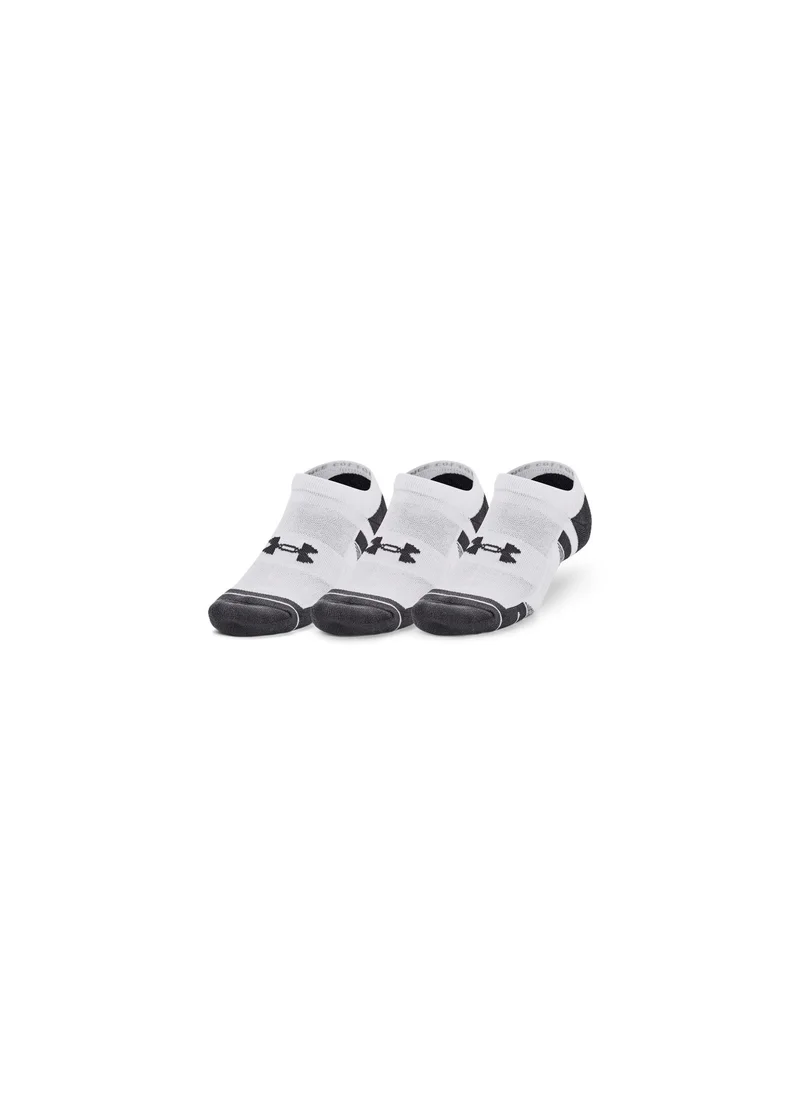 اندر ارمور Unisex Performance Cotton No Show Socks (Pack of 3)
