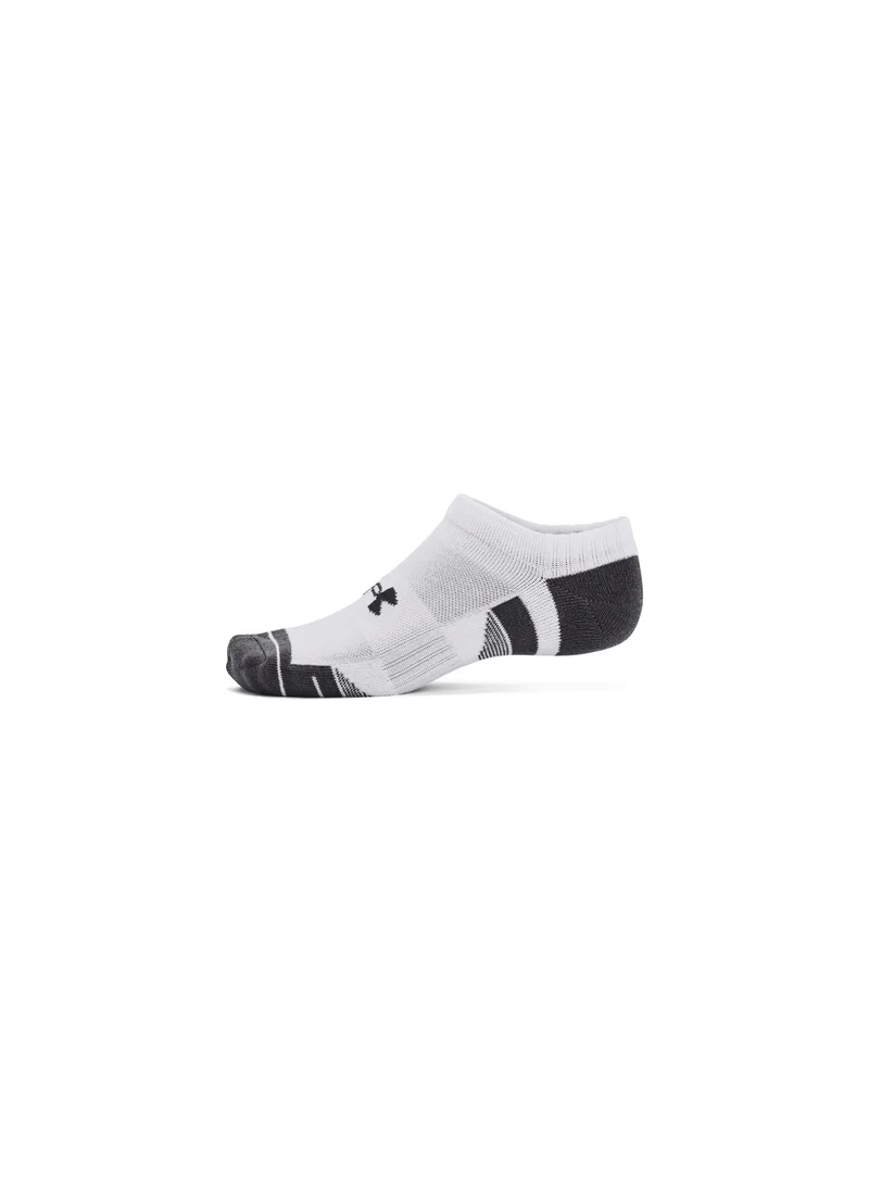 اندر ارمور Unisex Performance Cotton No Show Socks (Pack of 3)