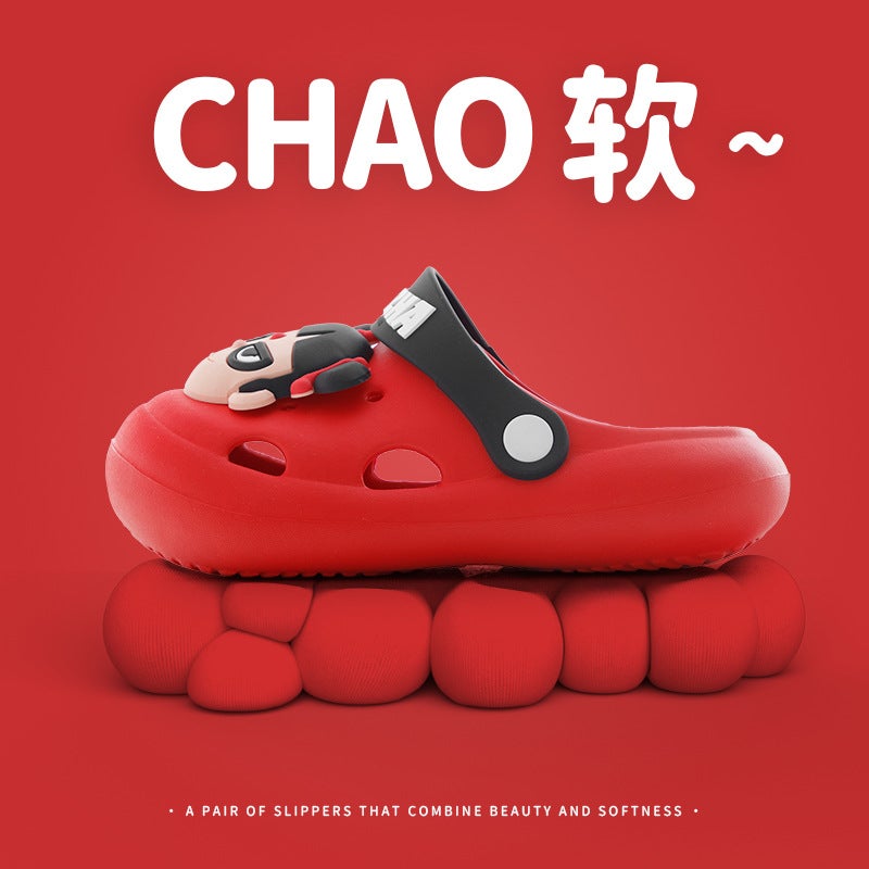 Children'S Hole Shoes Cartoon Nezha Outdoor Soft-Soled Outdoor Non-Slip Boys And Girls Sandals - Image 5