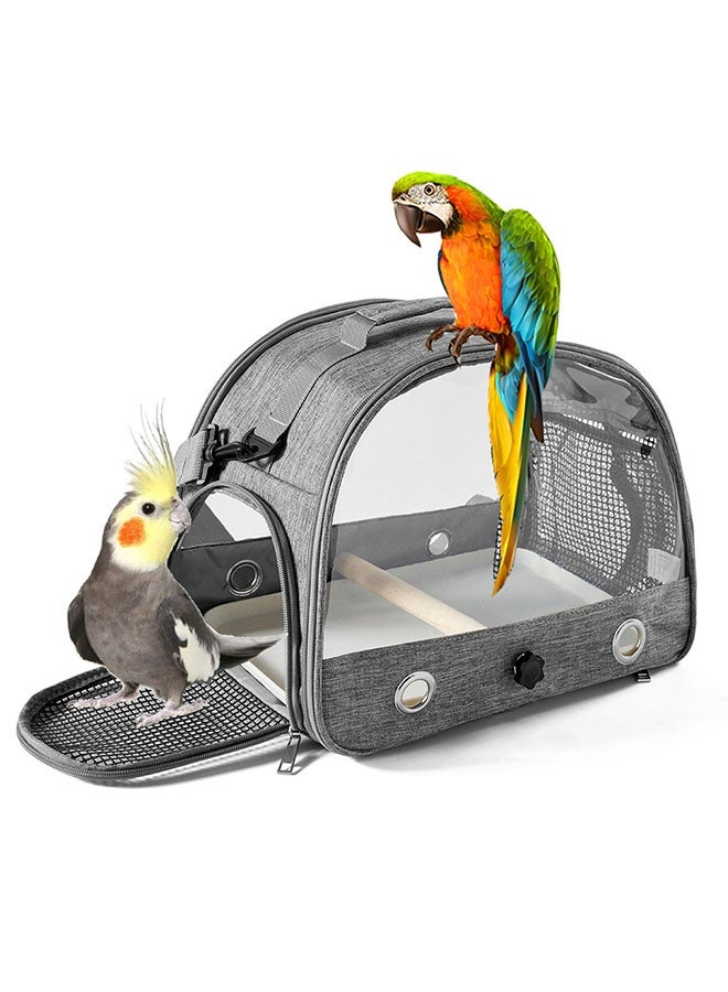 Realfrog Bird Carrier Travel Cage | Travel Bag Animal Carrier Parrot Carrier -Bird Carrier Travel Cage | Travel Bag Animal Carrier Parrot Carrier - Portable Breathable Travel Cage for Cockatiel, Parrot, Small  - Image 1